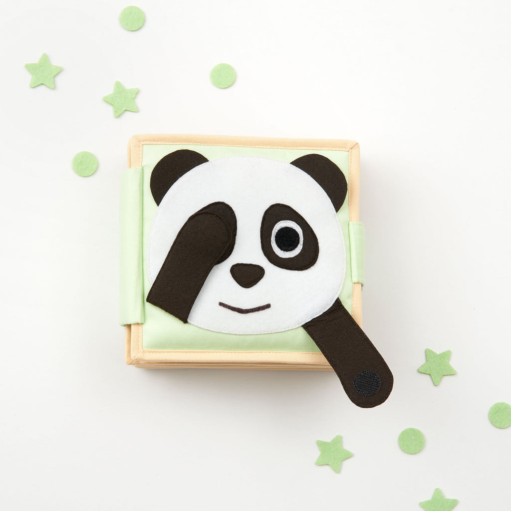 Happy Panda Mini Quiet Book Cover